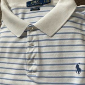 Polo RL White Carolina Striped